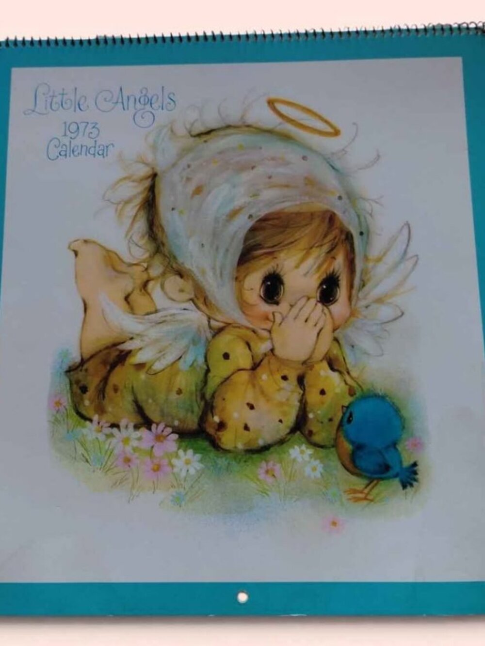 Vintage 1970's Hallmark Mary Hamilton Little Angels 1973 Calendar COMPLETE